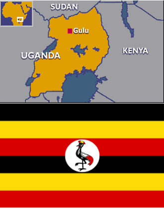 карта уганды