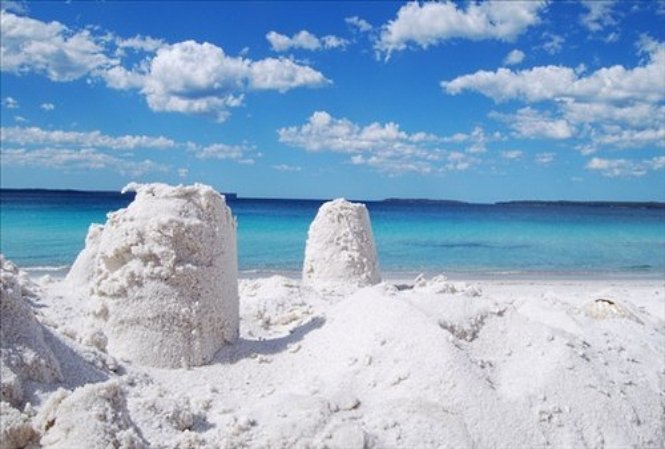 Хайамс, Австралия. Пляж. Песок. Море